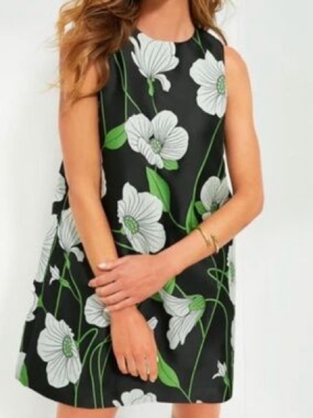 Tuckernuck Black Floral Mini Shift Dress